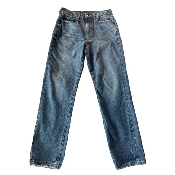 American Eagle Super High Rise Straight Women's Sz 6 Denim Jeans - Picture 1 of 12